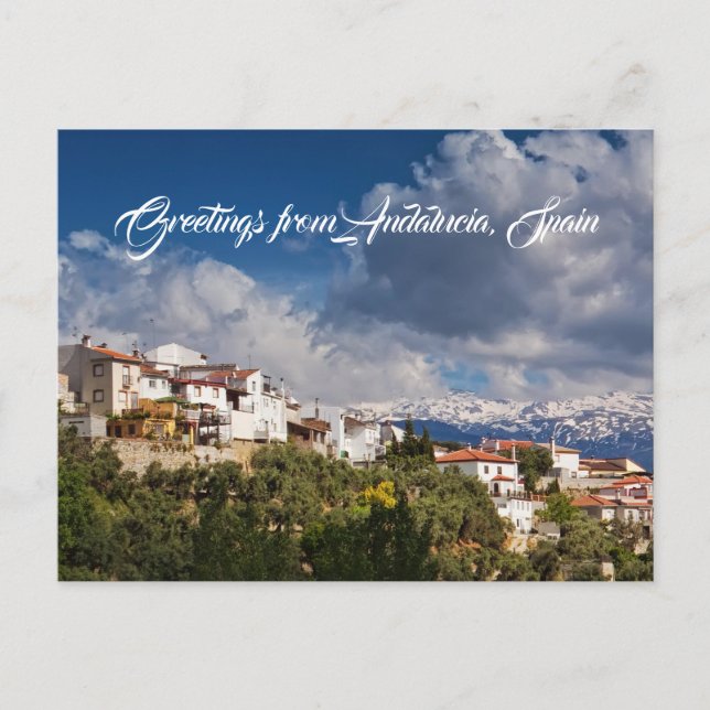 Mountain Village In Spain Postcard (Front)