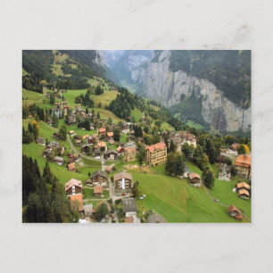 Mountain village Jungfrau region Postcard
