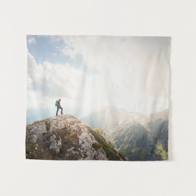 Mountain wanderer tapestry (Front (Horizontal))