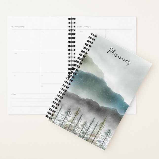 Mountain Watercolor Spiral Notebook | 5.5x8.5 (Creator Uploaded)