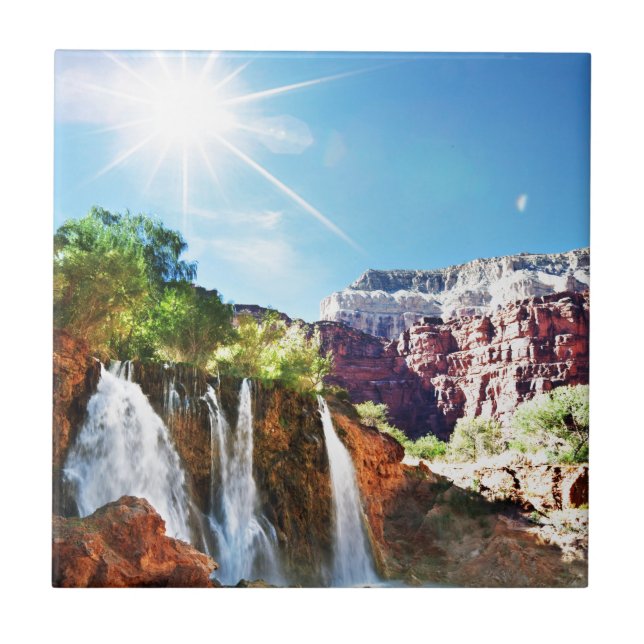 Mountain Waterfall Tile (Front)