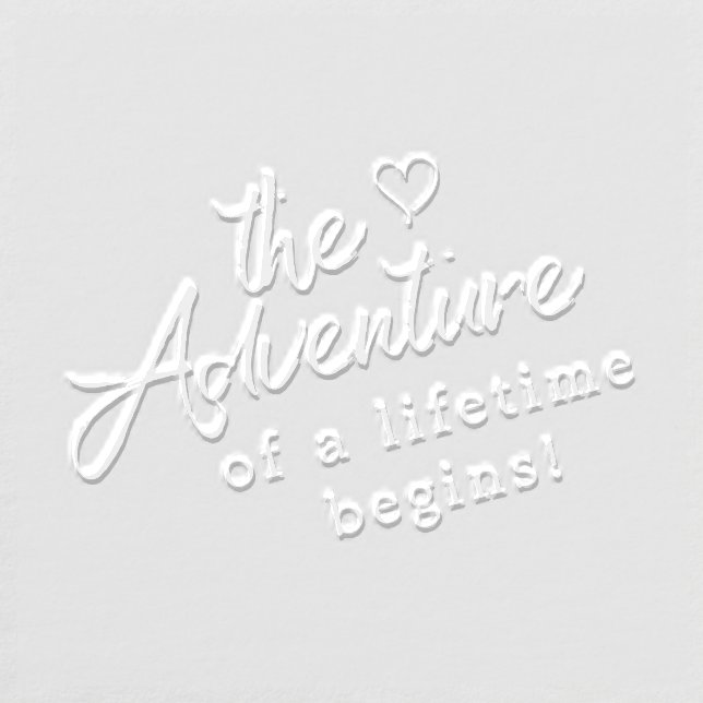 Mountain Wedding Adventure Begins ID787 Embosser (Design)