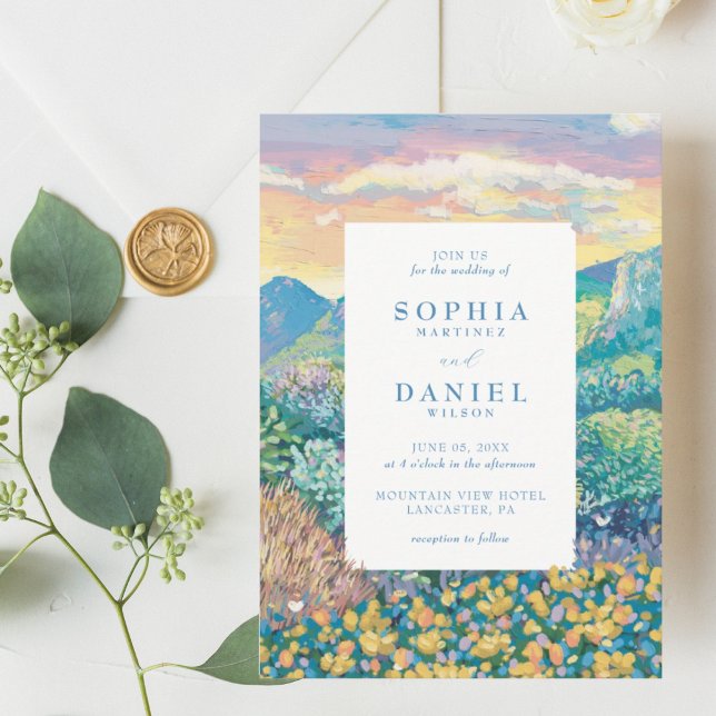 Mountain Wedding Invitation (Creator Uploaded)