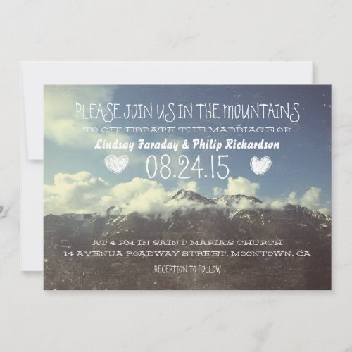 mountain wedding invitations