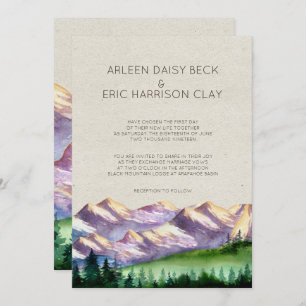 Mountain Wedding/Party Invitation