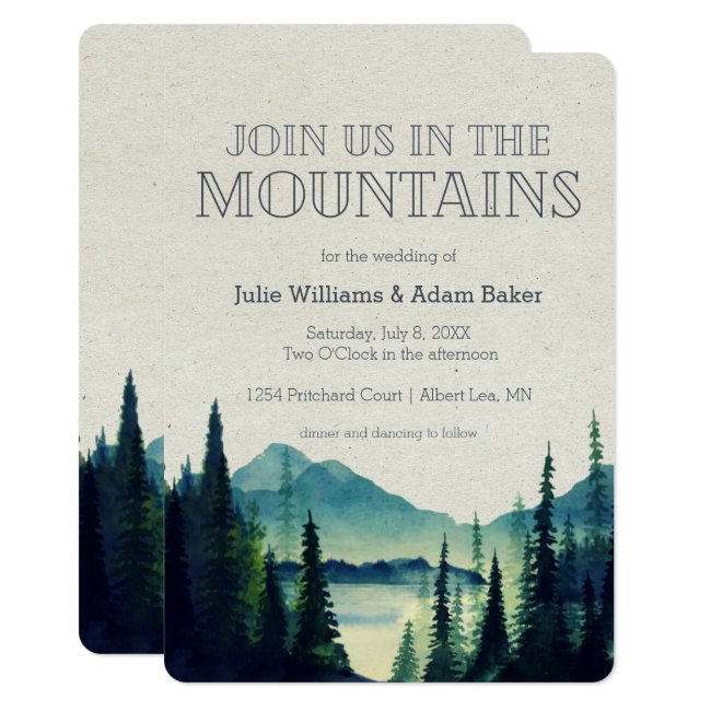 Mountain Wedding/Party Invitation