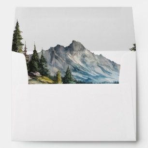 Mountain Wedding Personalized Envelope