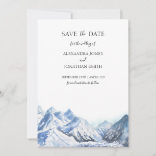 Mountain Wedding Save the Date Invitation