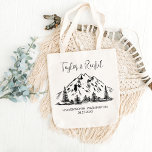 Mountain Wedding Welcome Party Favors Destination Tote Bag<br><div class="desc">Mountain Wedding Welcome Party Favors Destination Tote Bag</div>