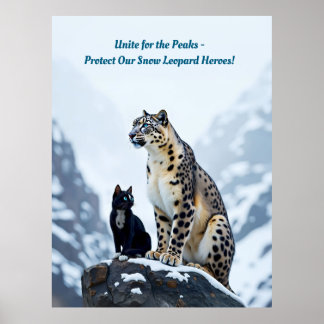 Mountain Whiskers: Felini Meets the Snow Leopard Poster
