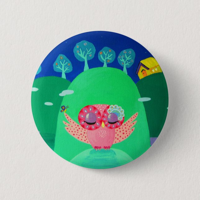 Mountain Whispers Pinback Button (Front)