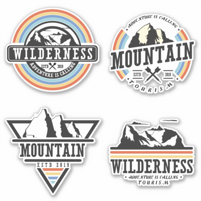 Mountain Wilderness Badge Sticker (Front)