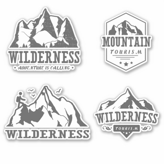 Mountain Wilderness Emblem Sticker (Front)