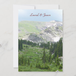Mountain Wilderness Wedding Invitation