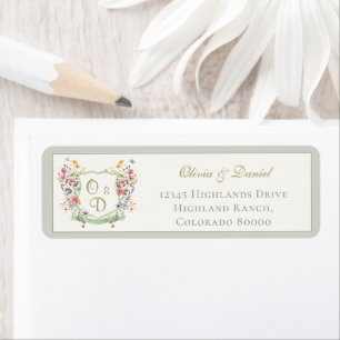 Mountain Wildflower Garden Envelope Return Label