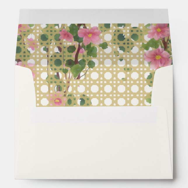 Mountain Wildflower Garden Wedding Invite Envelope (Back (Bottom))