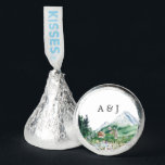 Mountain Wildflower Wedding Monogram Hershey®'s Kisses®<br><div class="desc">Beautiful favors for a mountain themed wedding, or bridal shower. This mellow mountain palette with evergreen, and dusty blue definitely feels both elegant and rustic. It’s as boho vintage as it is refreshing! These designs can be personalized for your special occasion and would be perfect for your wedding, bridal shower,...</div>