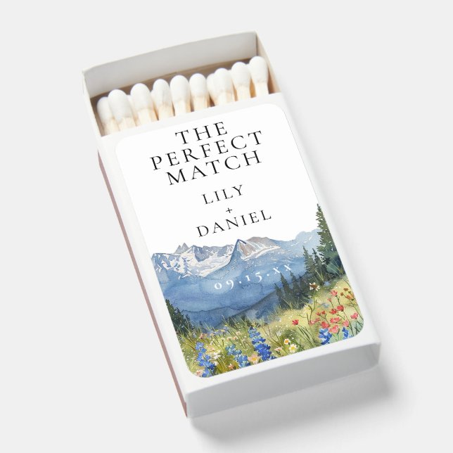 Mountain Wildflower Wedding Perfect Match (Front Open)