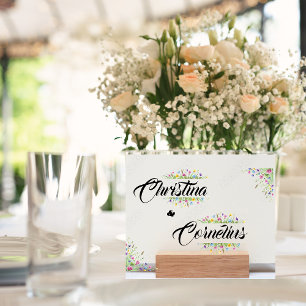 Mountain   Wildflower Wedding Place Card