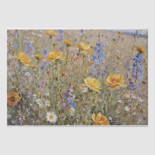 Mountain Wildflowers Decoupage Tissue Paper