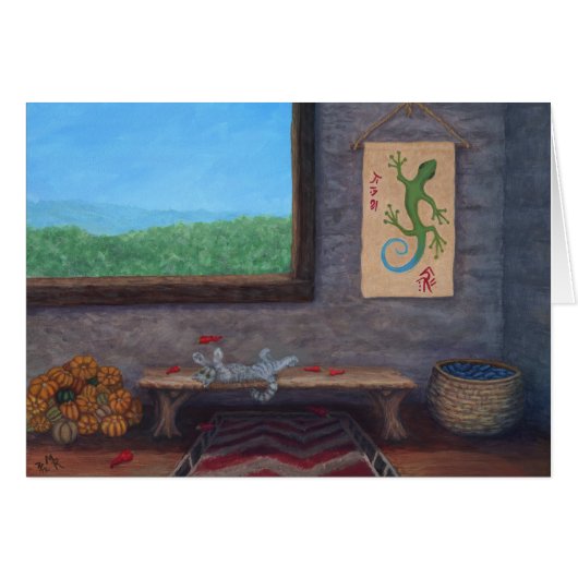 Mountain Window Art Card (Front Horizontal)