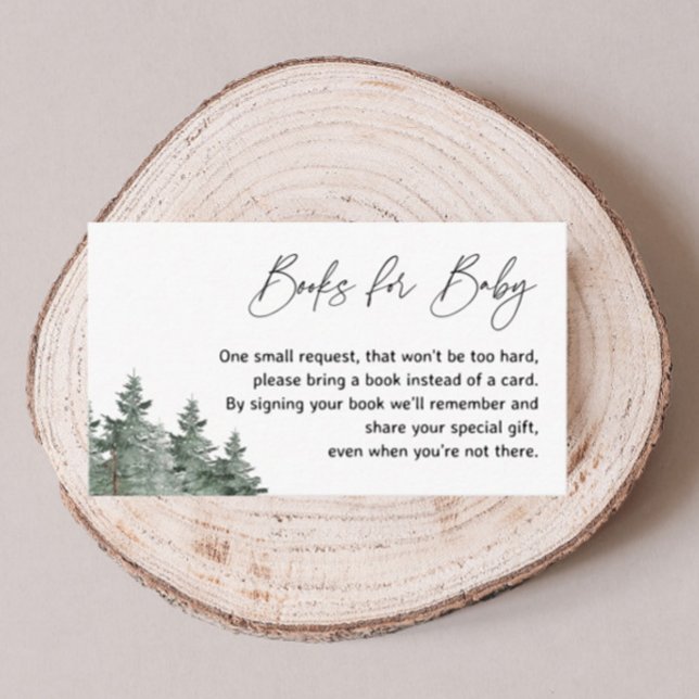 Mountain Winter Baby Shower Books for Baby Cards (Creator Uploaded)