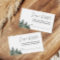 Mountain Winter Baby Shower Diaper Raffle Cards