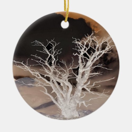 MOUNTAIN WINTER CERAMIC ORNAMENT