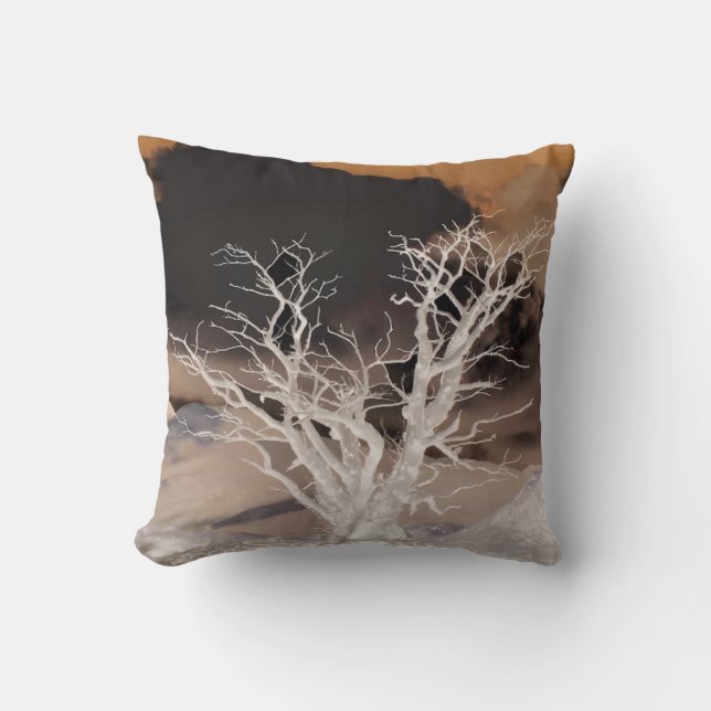 MOUNTAIN WINTER THROW PILLOW (Front)
