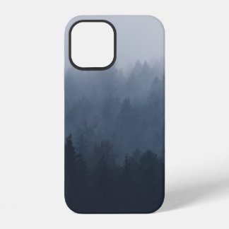 MOUNTAIN WITH FOREST IN THE FOG iPhone 12 CASE