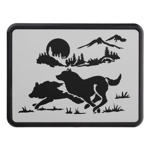 Mountain Wolves Tow Hitch Cover