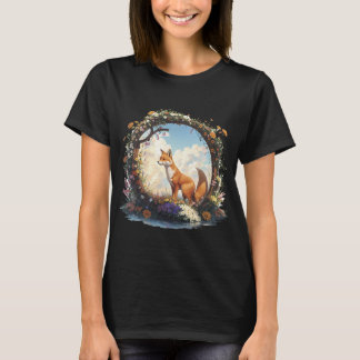 Mountain Woodland Animals Fox Nature T-Shirt