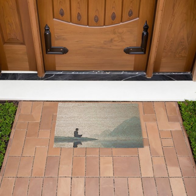 Mountain Zen Peaceful Meditation Design Fiber Doormat (Insitu (Outdoor))