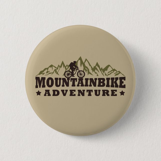 Mountainbike Adventure - Mountain Bike Button (Front)