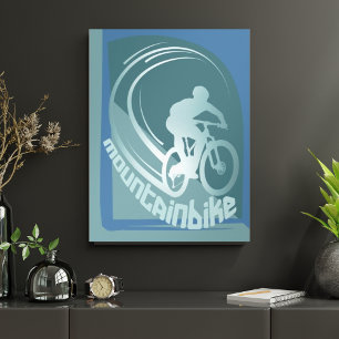 Mountainbike MTB Mountain bike wall decor poster
