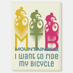 Mountainbike MTB Mountainbiker gift accessory Magnet