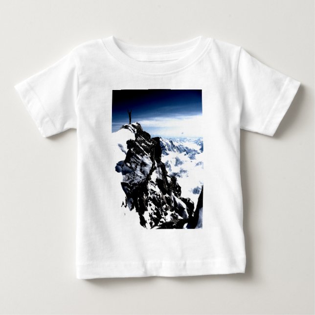 Mountaineer Achievement Snow Winter Baby T-Shirt (Front)