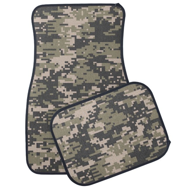 Mountaineer Digital Camo Pattern Car Floor Mat (Set)