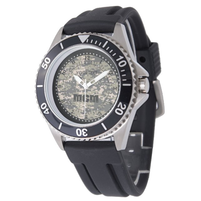 Mountaineer Digital Camouflage Personalize This Watch (Angled)