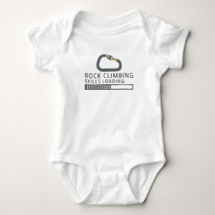 Mountaineer Infant Rock Climbing Skills Loading Baby Bodysuit