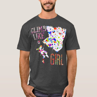 Mountaineering Girl Outdoor Gift Climbing T-Shirt