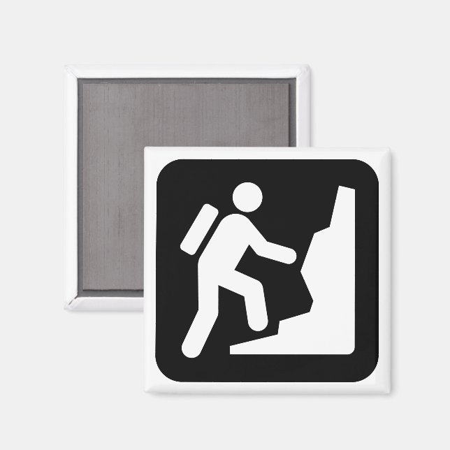 Mountaineering Symbol Magnet (Front/Back)