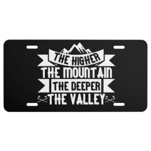 Mountaineering - The Higher The Mountain License P Plate