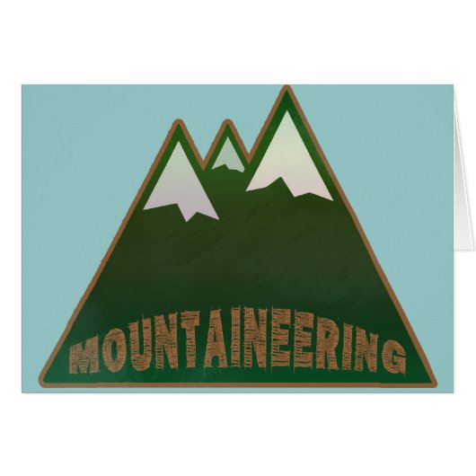 mountaineers, mountain style cards (Front Horizontal)