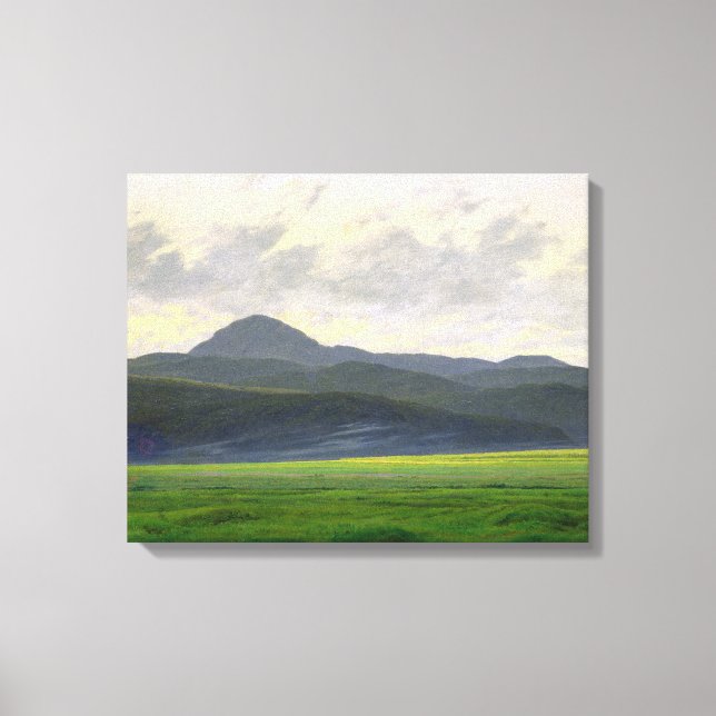 Mountainous landscape canvas print (Front)