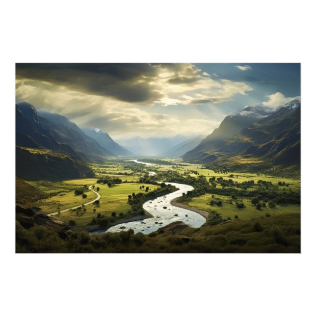 Mountainous Serenity Photo Print (Front)