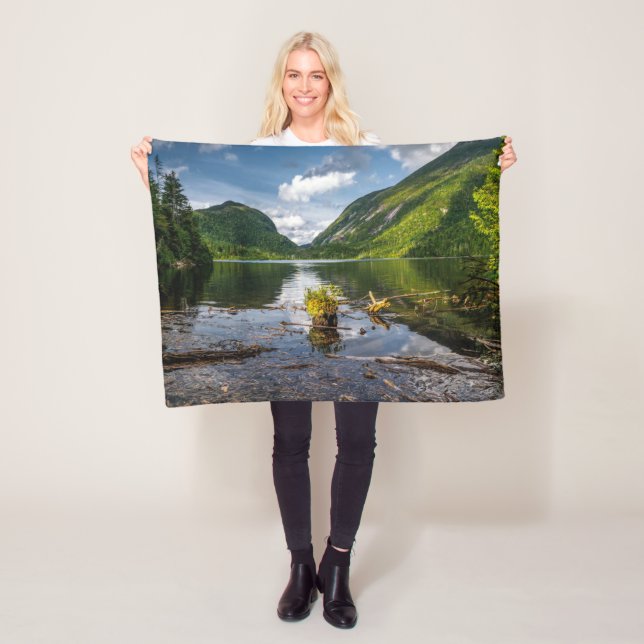 Mountains | Adirondack High Peaks, New York Fleece Blanket (In Situ)