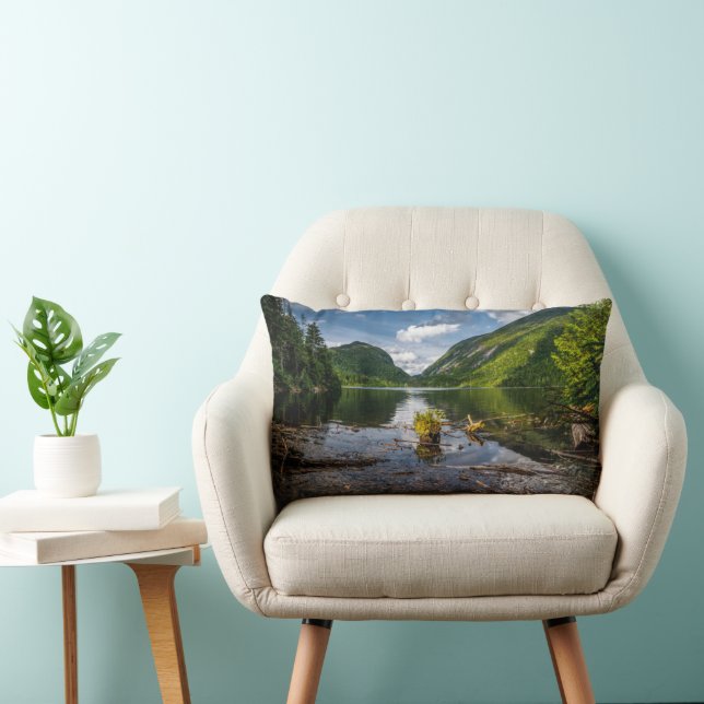 Mountains | Adirondack High Peaks, New York Lumbar Pillow (Chair)