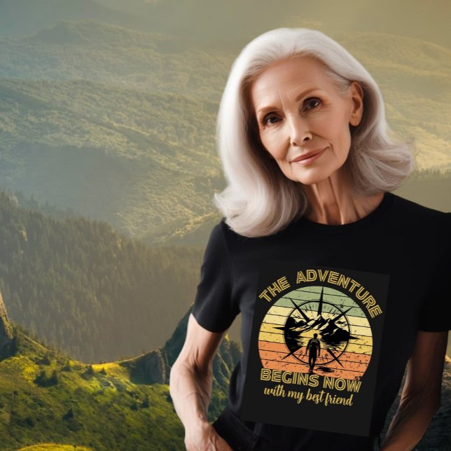 Mountains Adventure Begins Nature lover Outdoor T-Shirt (Creator Uploaded)