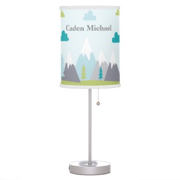 Mountains Adventure Lamp by Personalizedbydiane at Zazzle